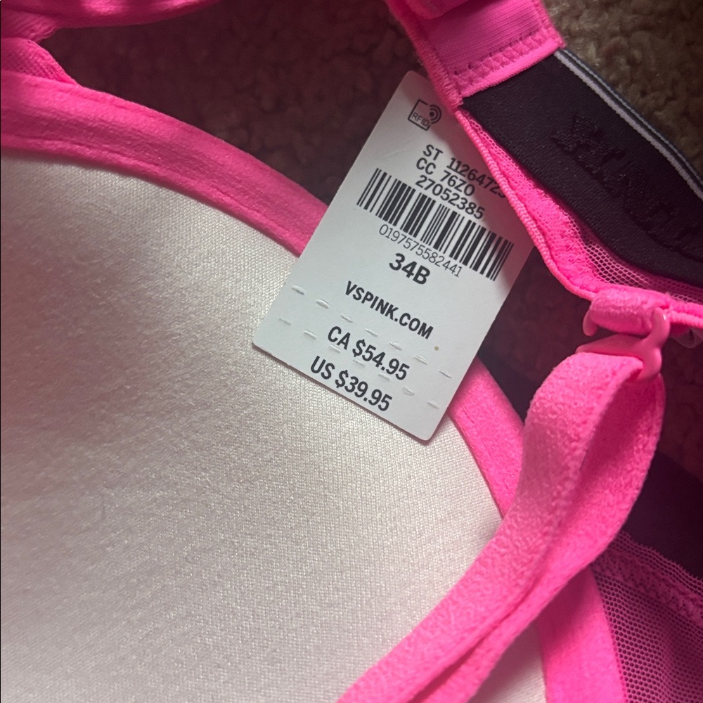 PINK Victoria's Secret Bright Pink Bra - Picture 2 of 3